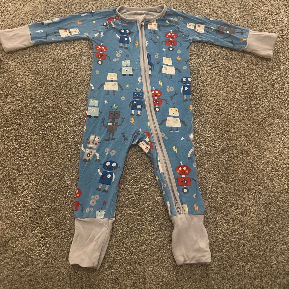 Little Sleepies Zippy- Robot Party size Newborn